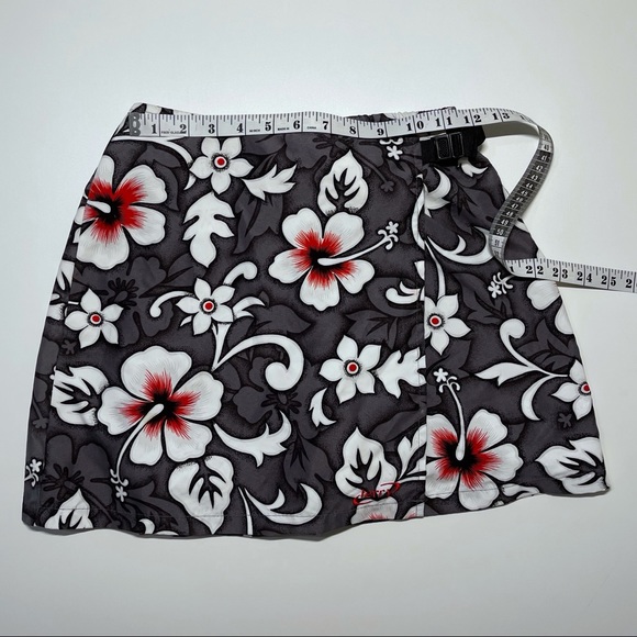 Terry Precision Cycling skort, gray floral print - Picture 9 of 11
